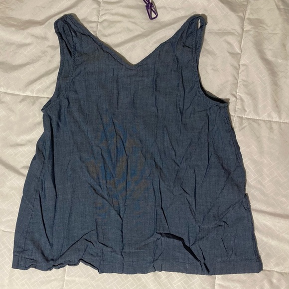 LOFT Chambray Tank | Size S | lightweight | Summer Top - Picture 3 of 5